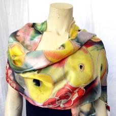 yellow silk scarf