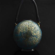 blue and gold bag