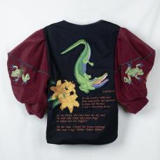 back of embroidered shirt