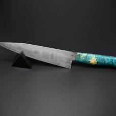 Blending ancient materials and contemporary design  this chef knife sports an 8&amp;quot; blade handforged from folded bloomery steel and mounted in a dyed and stabilized box elder maple handle. The blade's steel was smelted from Appalachian magnetite ore in Mars  Pennsylvania.