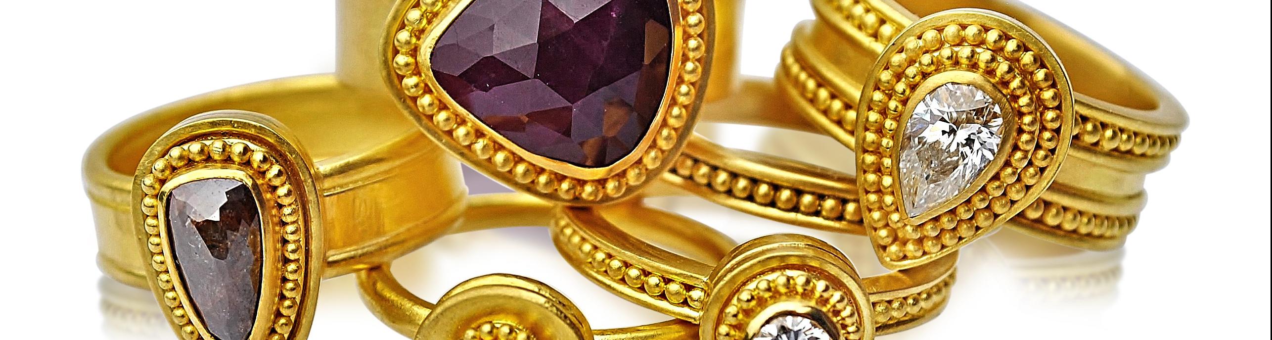 pile of gold rings