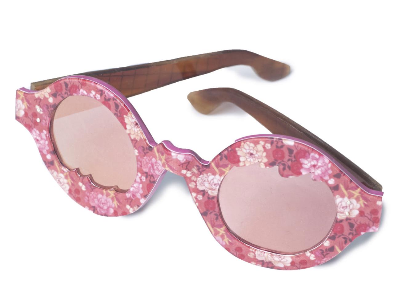 pink tinted sunglasses